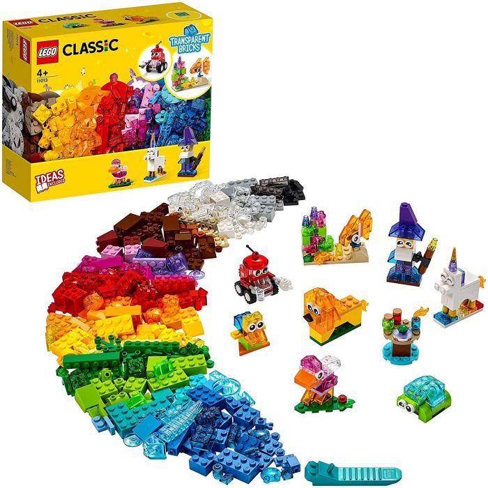 11013 Lego Classic - Mattoncini trasparenti.