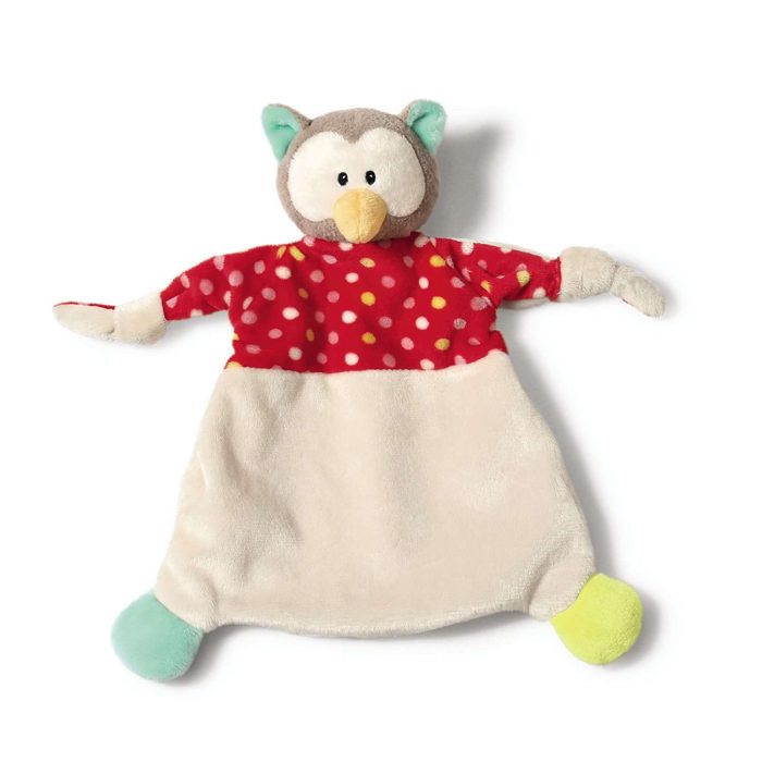 Nici 39247 Doudou gufo, 25 x 25 cm