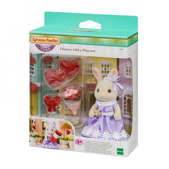 5369 Coniglietta  Latte con set di fiori regalo