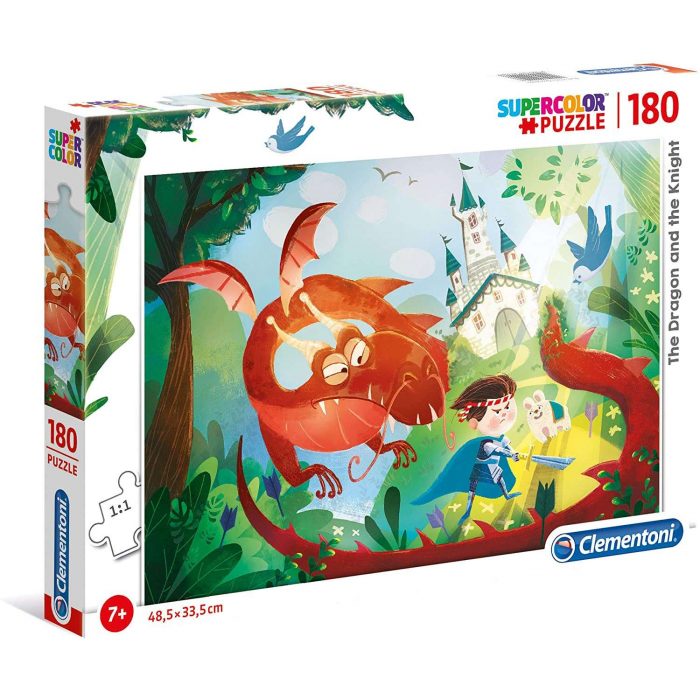 Puzzle 180 pz. The Dragon and The Knight.