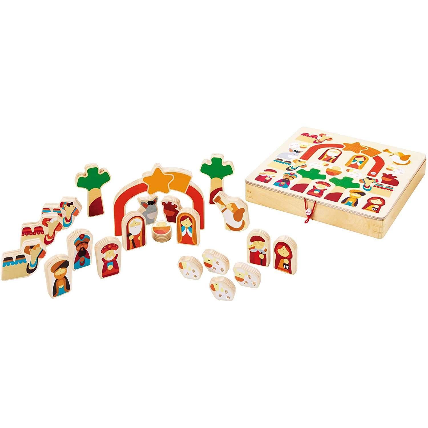 82640 Sevi - Play Puzzle di Natale in legno. - Mago Biribago Giocattoli