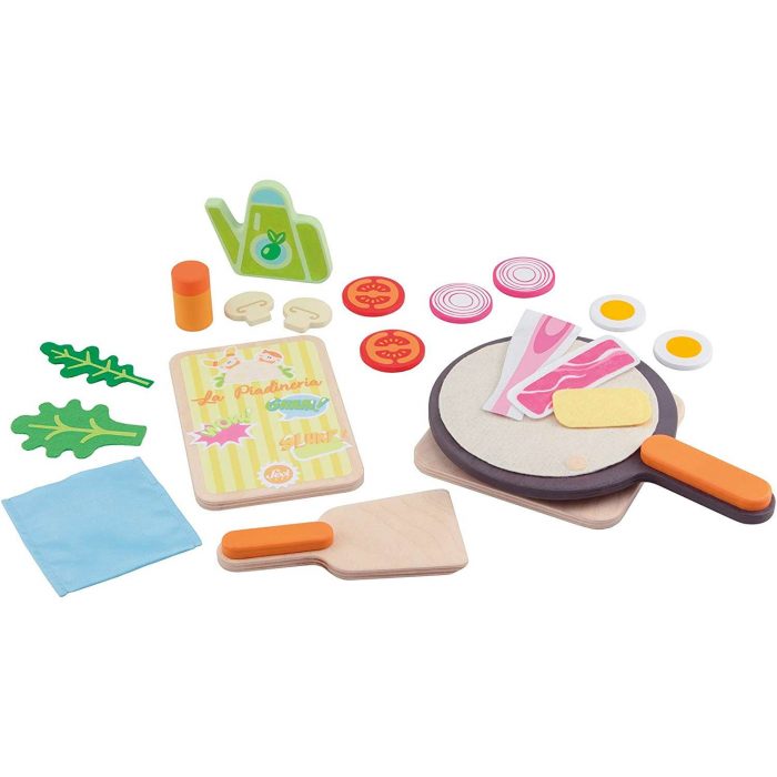 83066 Sevi - Set Piadina in legno e tessuto.