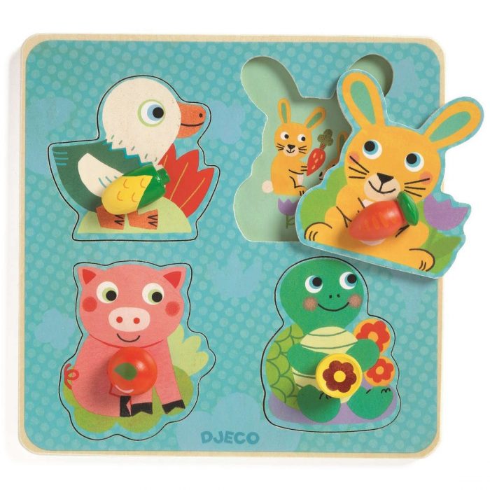 Dj01048 - Puzzle in legno: Croc-Carrot - DJECO