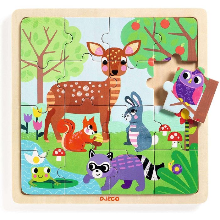 Djeco Puzzle Foresta in legno.