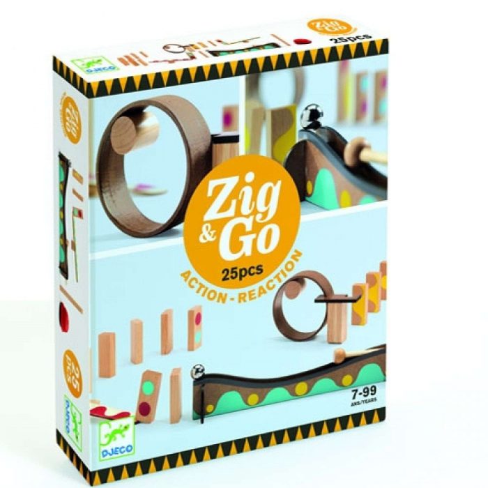 Dj05642 Djeco Zig & Go in legno 25 pezzi.