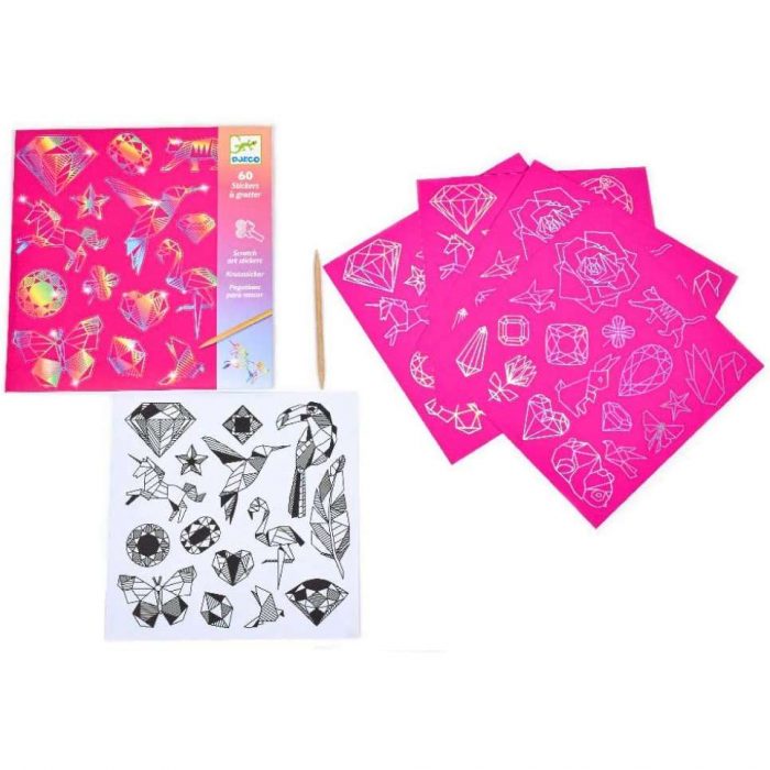Djeco Stickers Da Grattare - Diamante