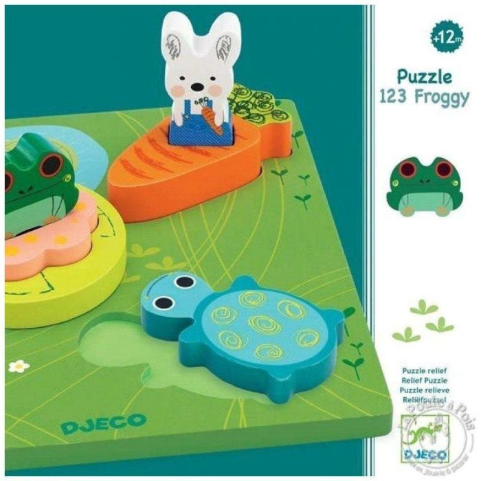 Dj01047 - Puzzle a rilievo 1 2 3 - Djeco.
