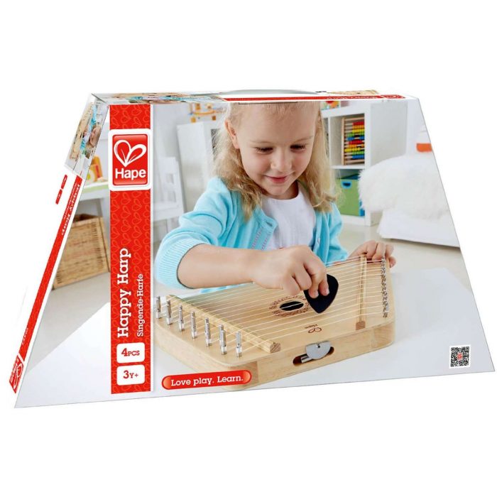 E0323 Arpa Giocattolo In Legno - Hape