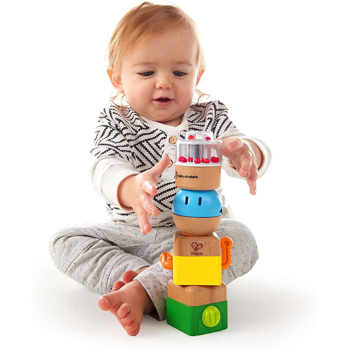 Hape Rana da tirare | In legno e ABS | Ranocchia che apre e chiude la bocca