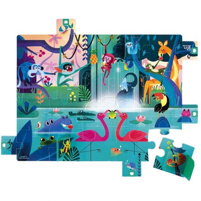 Janod Puzzle Sorpresa Festa nella Giungla.