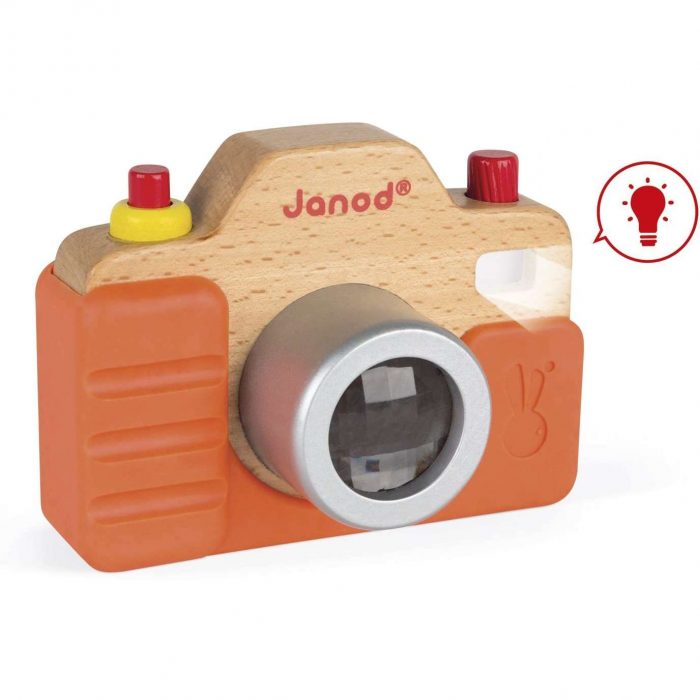 Janod Camera Fotografica Sonora in legno e plastic