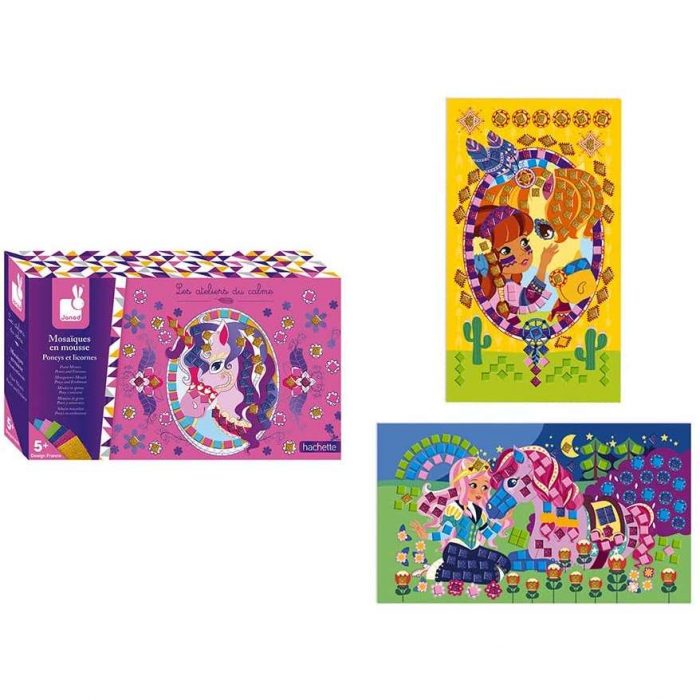 Janod Mosaici in Schiuma Pony e Unicorni.