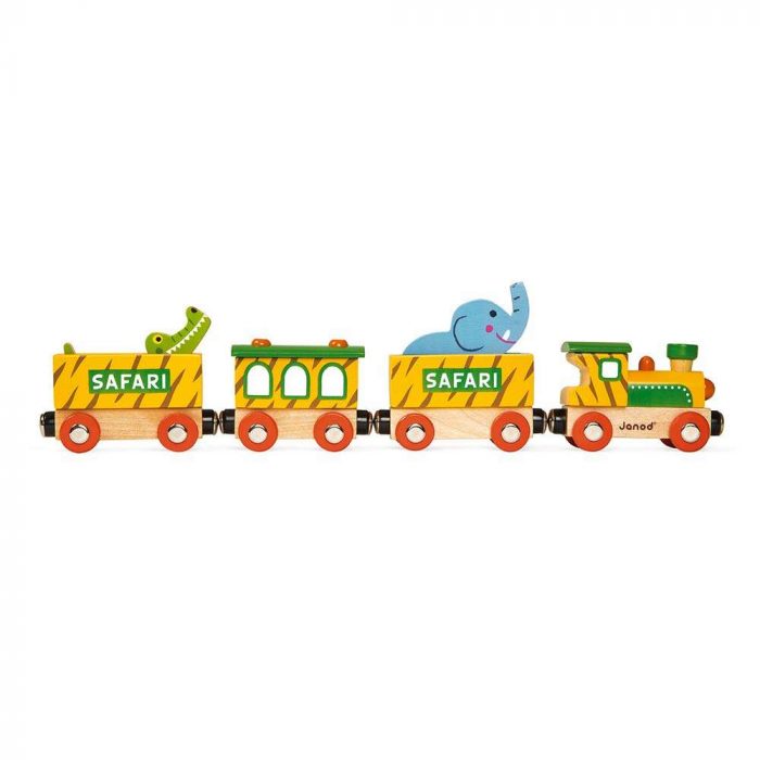 Janod Treno Safari Story in legno.