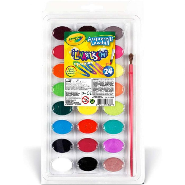 Crayola Acquarelli Lavabili 24