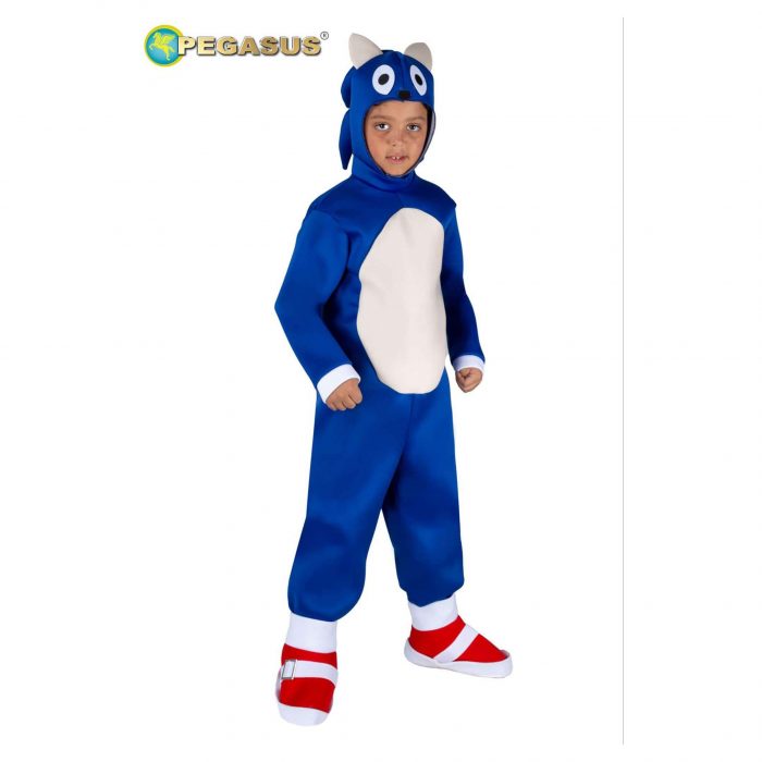 0025 Vestito Carnevale Super Riccio Sonic