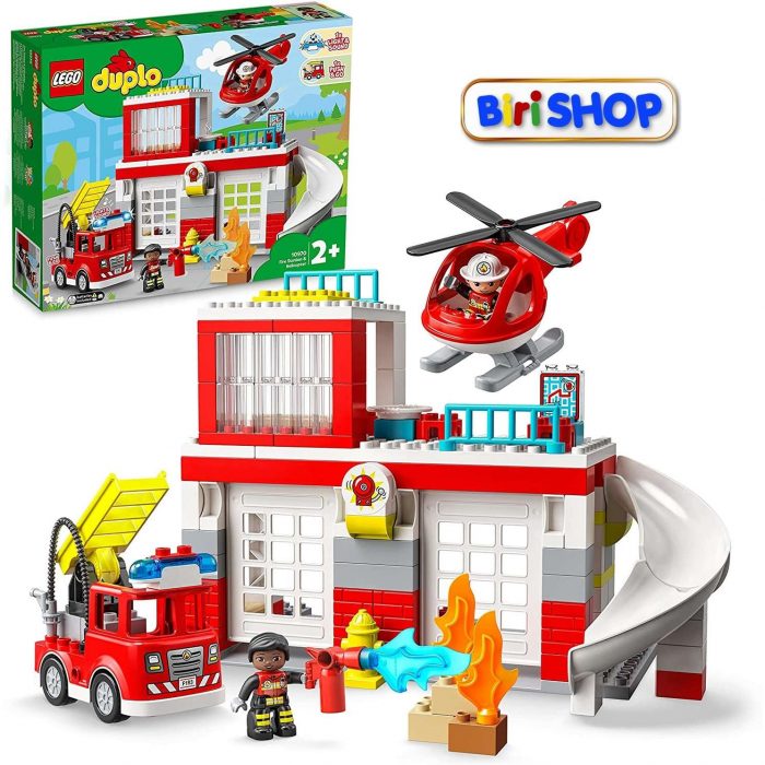 10970 Lego Duplo - Caserma dei Pompieri elicottero
