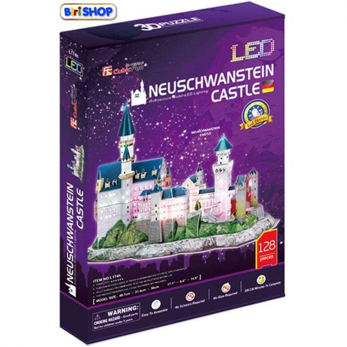 CubicFan - Puzzle con Led Castle di Neuschwanstein