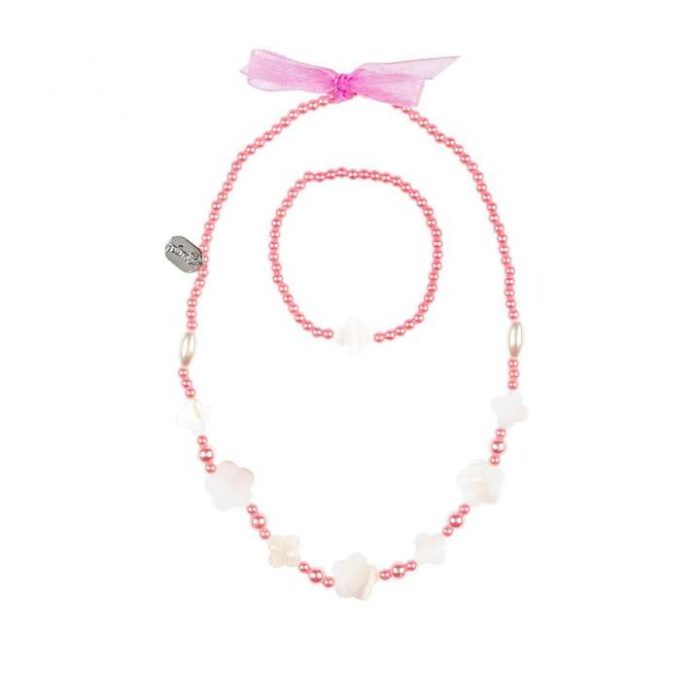 Set Collana e Bracciale Constance Rosa