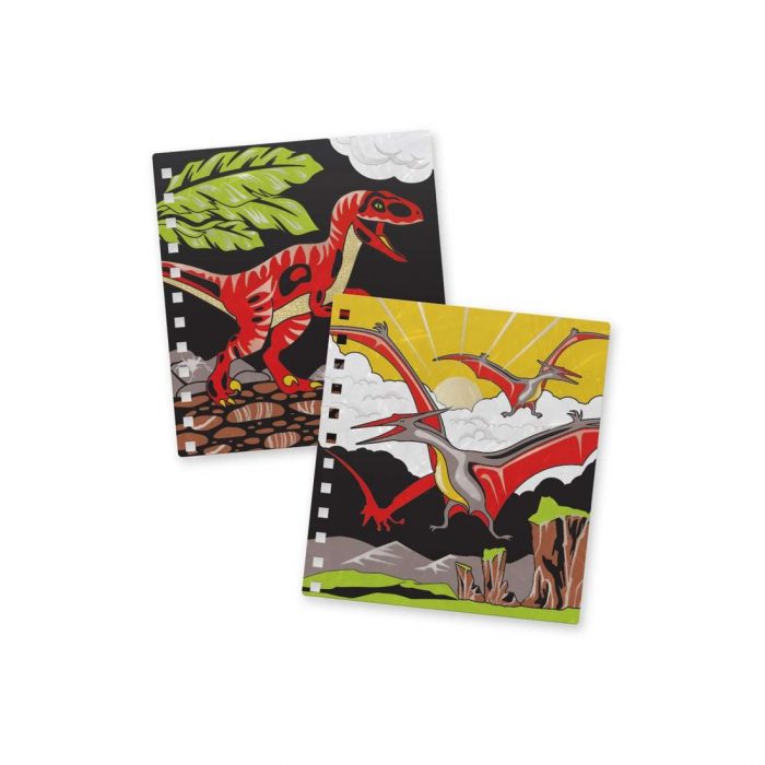 Hape Dinosart - Album Creativo Colora con Velluto.