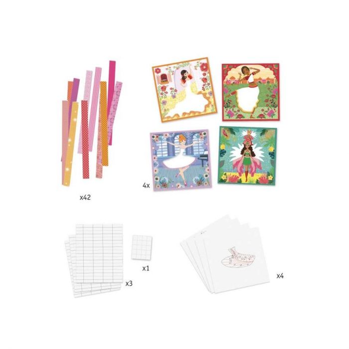 Dj09444 Djeco - Carta Creativa Ballerine