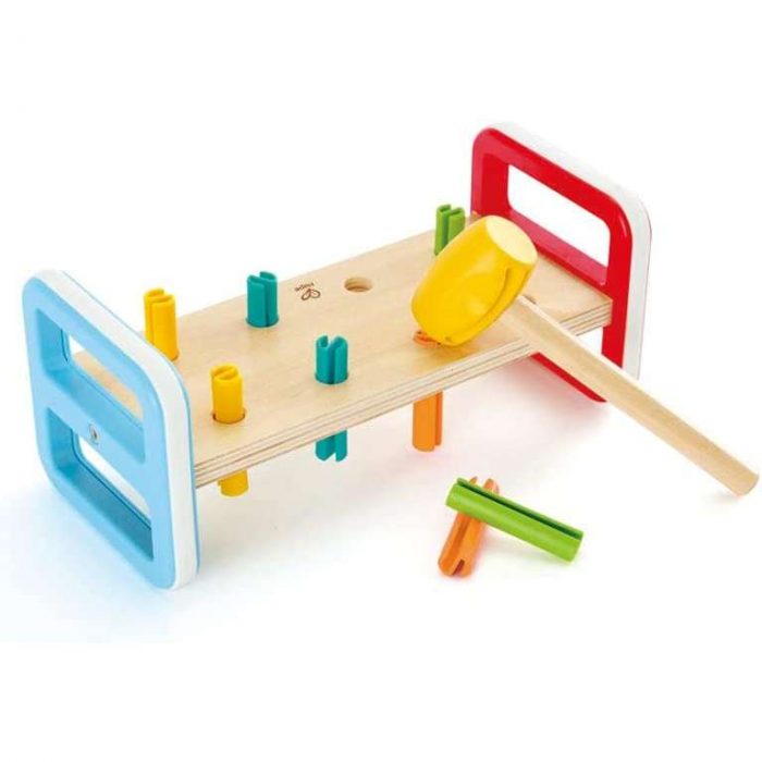 Hape - Batti Batti Arcobaleno in legno e plastica.