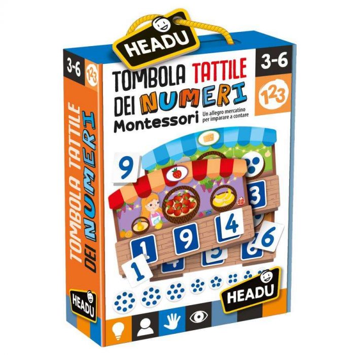 IT20249 Headu - Tombola Tattile Montessori Numeri.