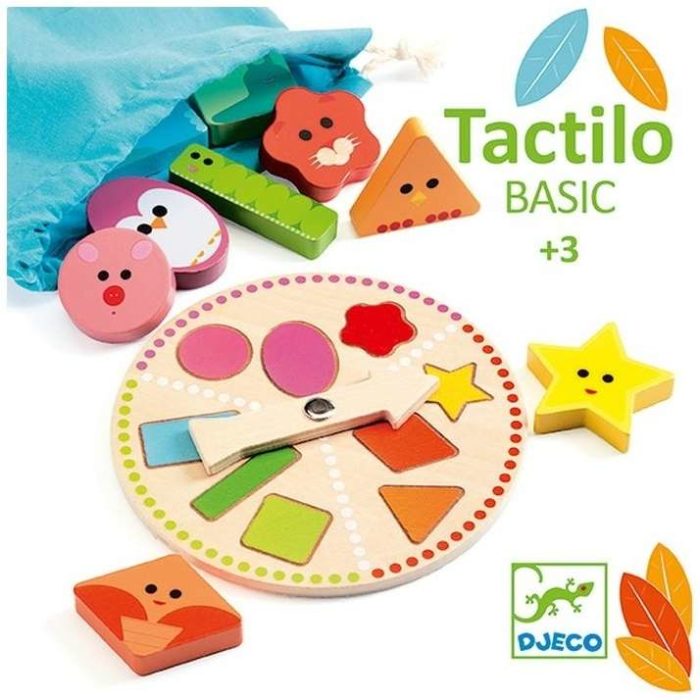 Dj06214 Djeco Gioco Basic Tattile in legno.