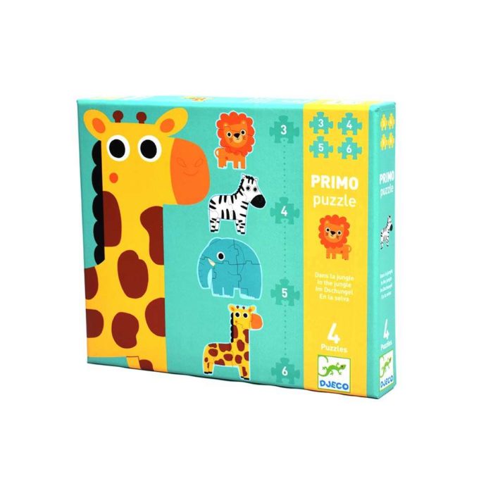 Djeco Primo puzzle, Gli animali della giungla.