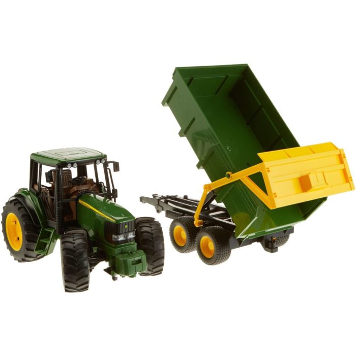 Bruder Trattore John Deere 6920 con rimorchio rib.