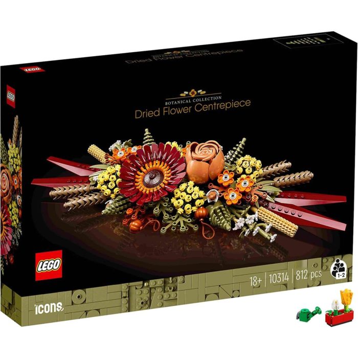 10314 Lego Icons - Centrotavola di fiori secchi.