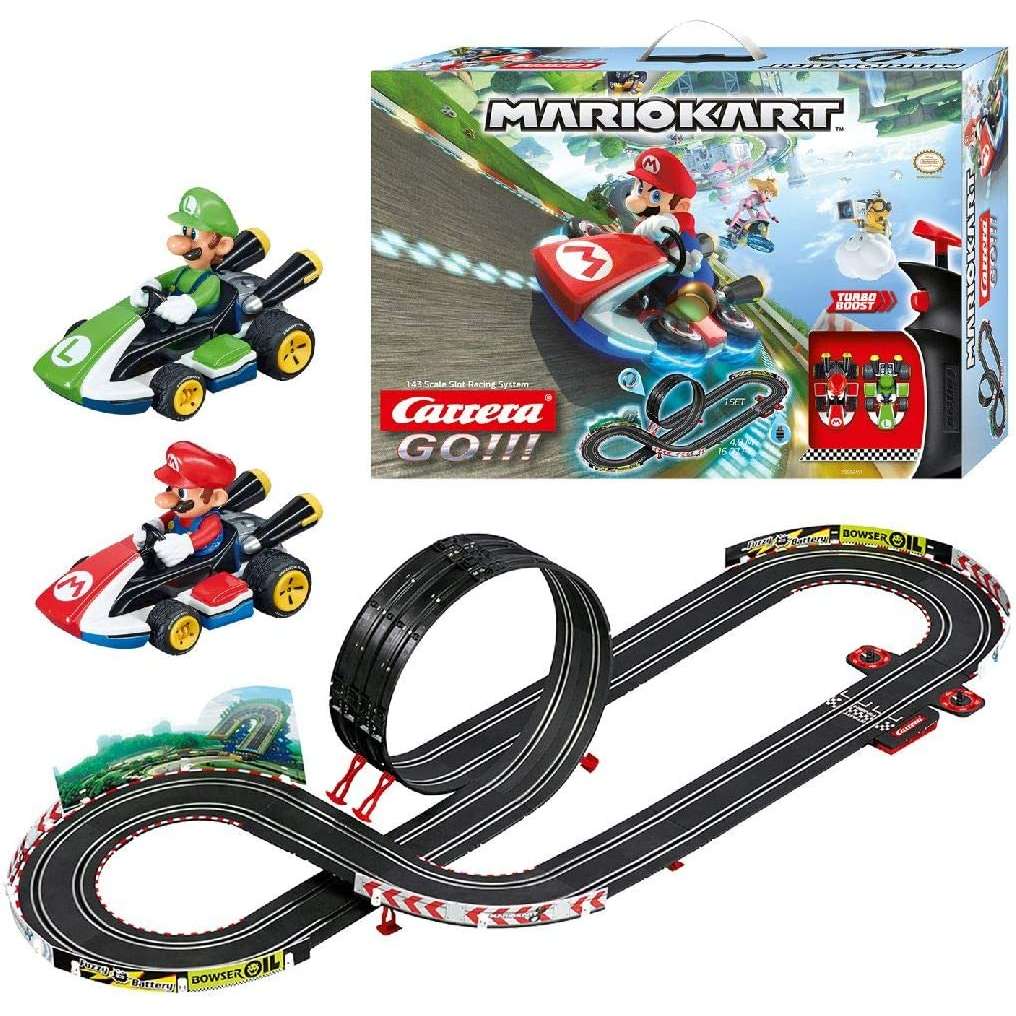 Carrera Toys GO!!! Mario Kart Mach 8 Set Pista. - Mago Biribago Giocattoli