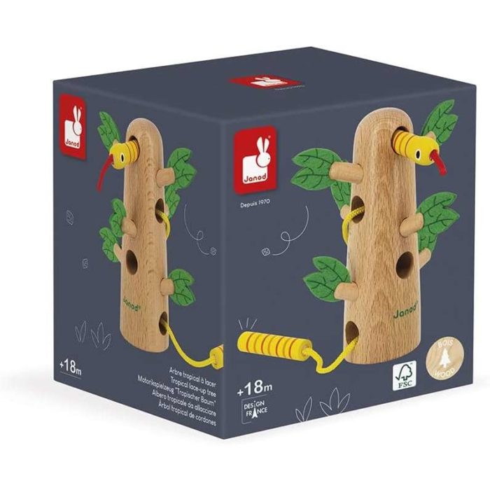 Janod Albero da Allacciare Tropik Gioco in legno.