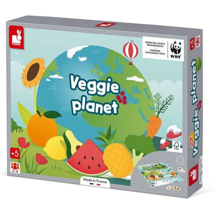 Janod Veggie Planet 2-In-1 Gioco di rapidita.