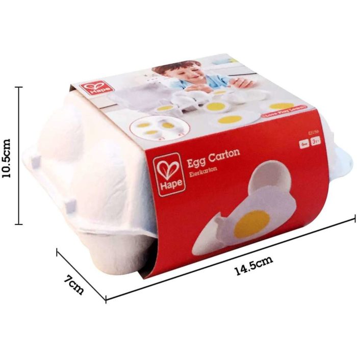 Hape Accessori per la cucina, Set Con 6 uova.
