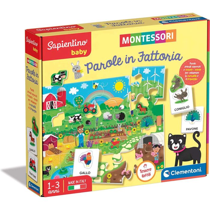 Clementoni Sapientino Montessori parole in fattori