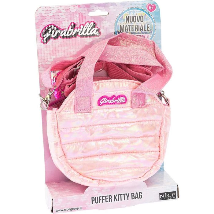 Girabrilla puffer kitty bag rosa