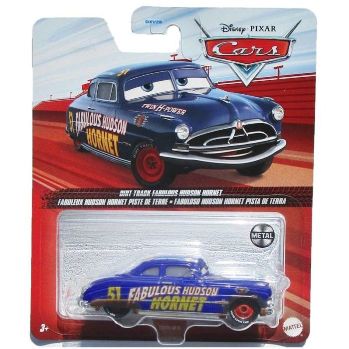 Disney Cars Favoloso Hudson Hornet Pista sterrata.