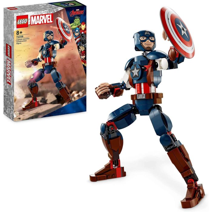 76258 Lego Marvel - Personaggio di Captain america