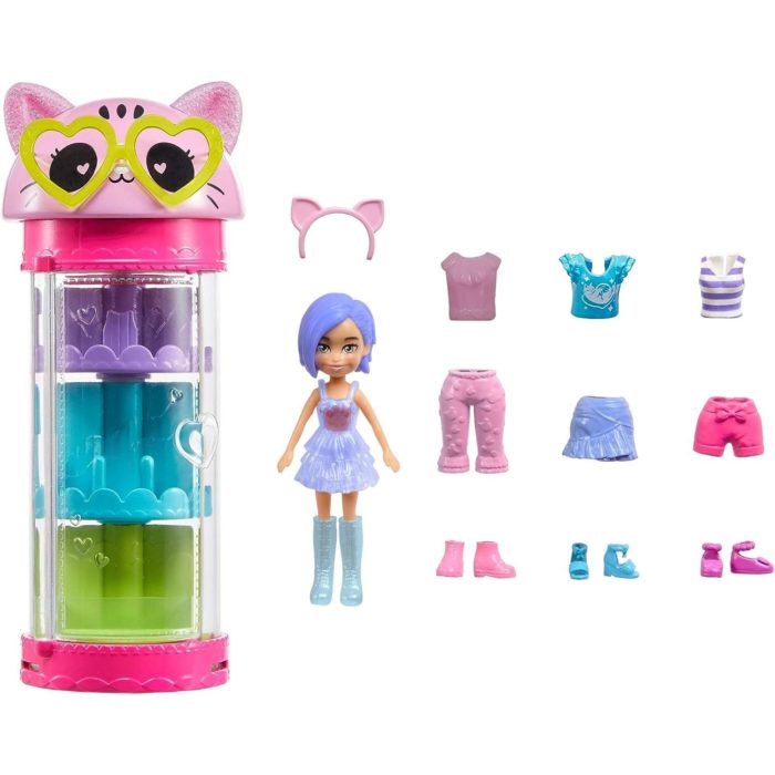 Polly Pocket Armadio moda girevole gatto