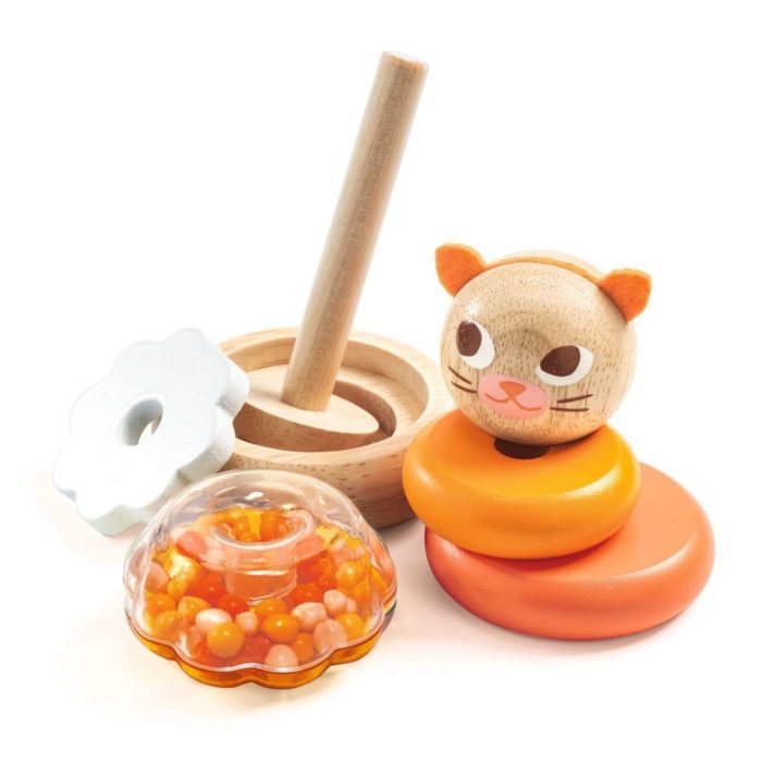 Djeco Giochi impilabili in legno gatto
