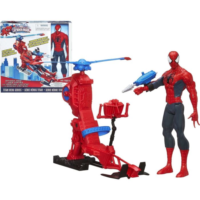 Spiderman con  Elicottero