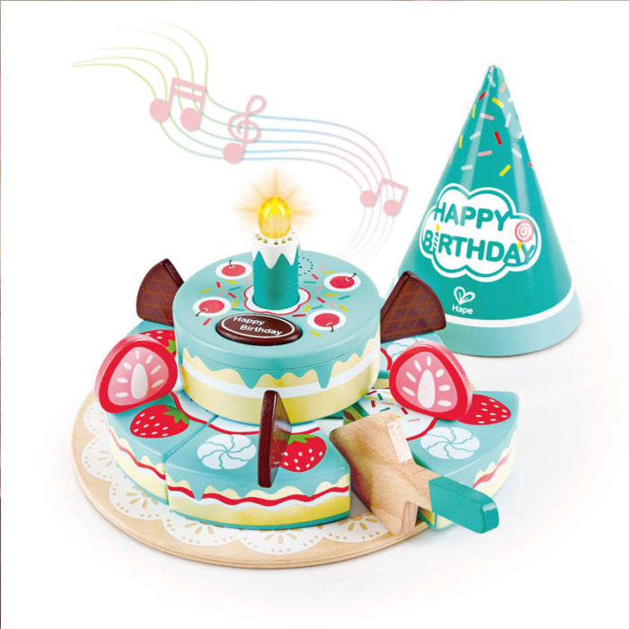 Torta di compleanno interattiva luci e suoni Hape.