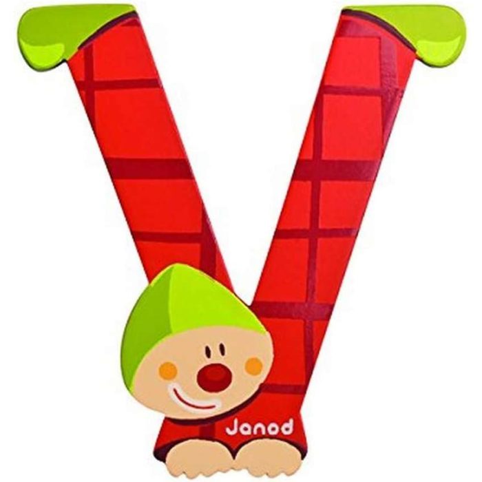 Janod Lettera Clown in legno V