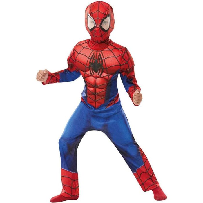 Rubies Vestito carnevale Spiderman deluxe 3/4 anni