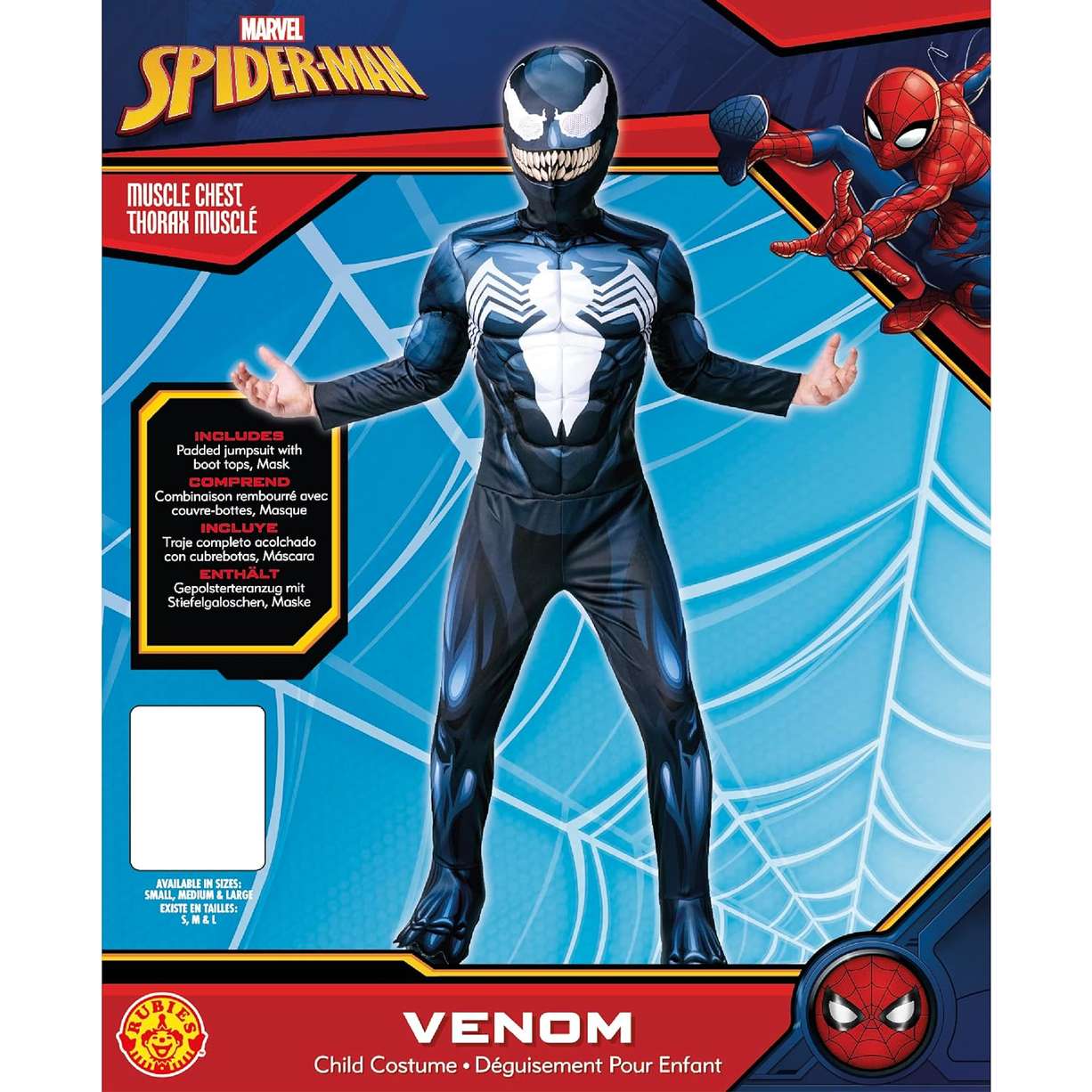 Vestito carnevale Marvel Venom deluxe 5/7 anni