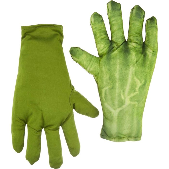 Guanti Hulk in tessuto imbottiti Marvel Rubies.