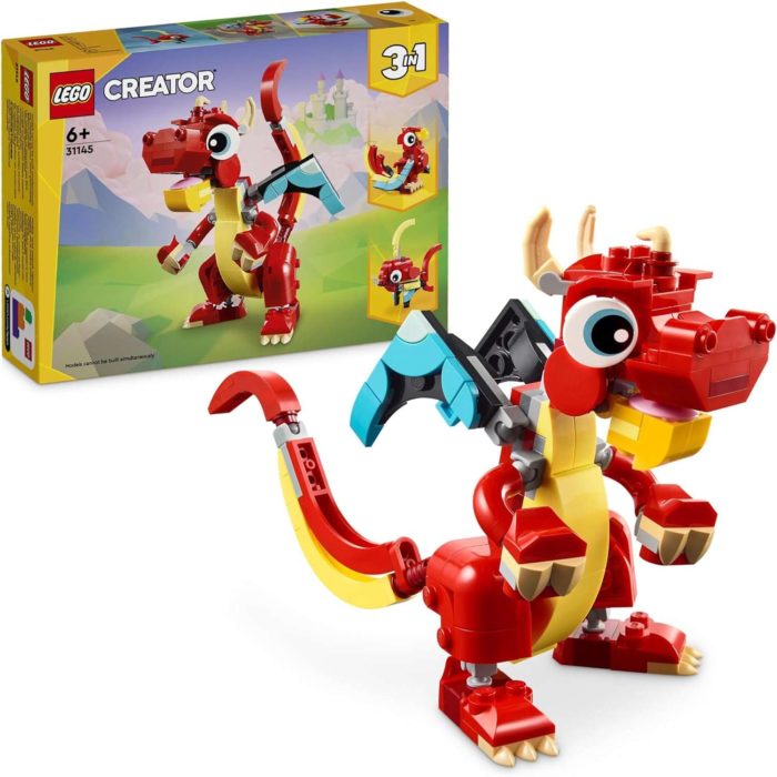 31145 Lego Creator Drago rosso