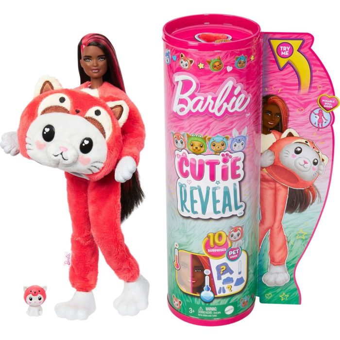 Barbie cutie reveal panda rosso