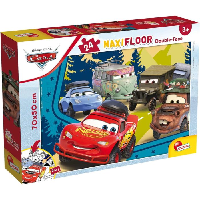 Disney Puzle Cars 24 pezzi double face