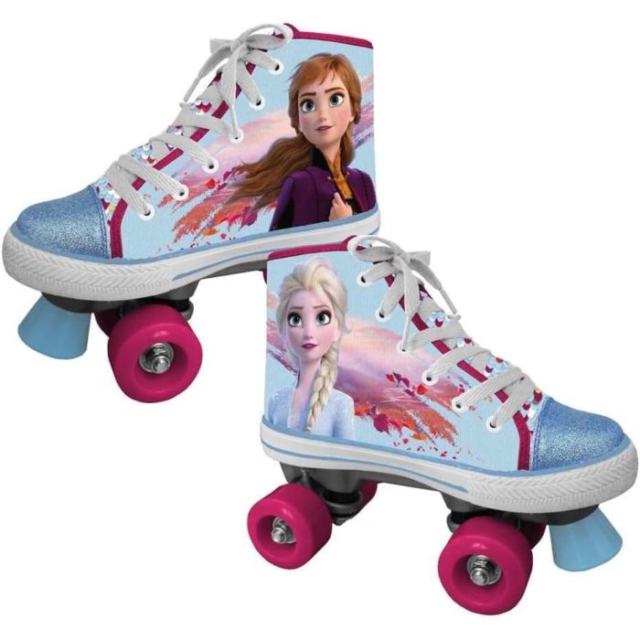 Pattini a 4 rotelle con paillettes Frozen 29-30 - immagine 2